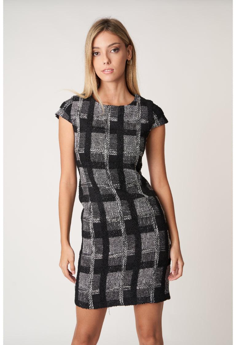 Black Tweed Dress - BLEMUNT