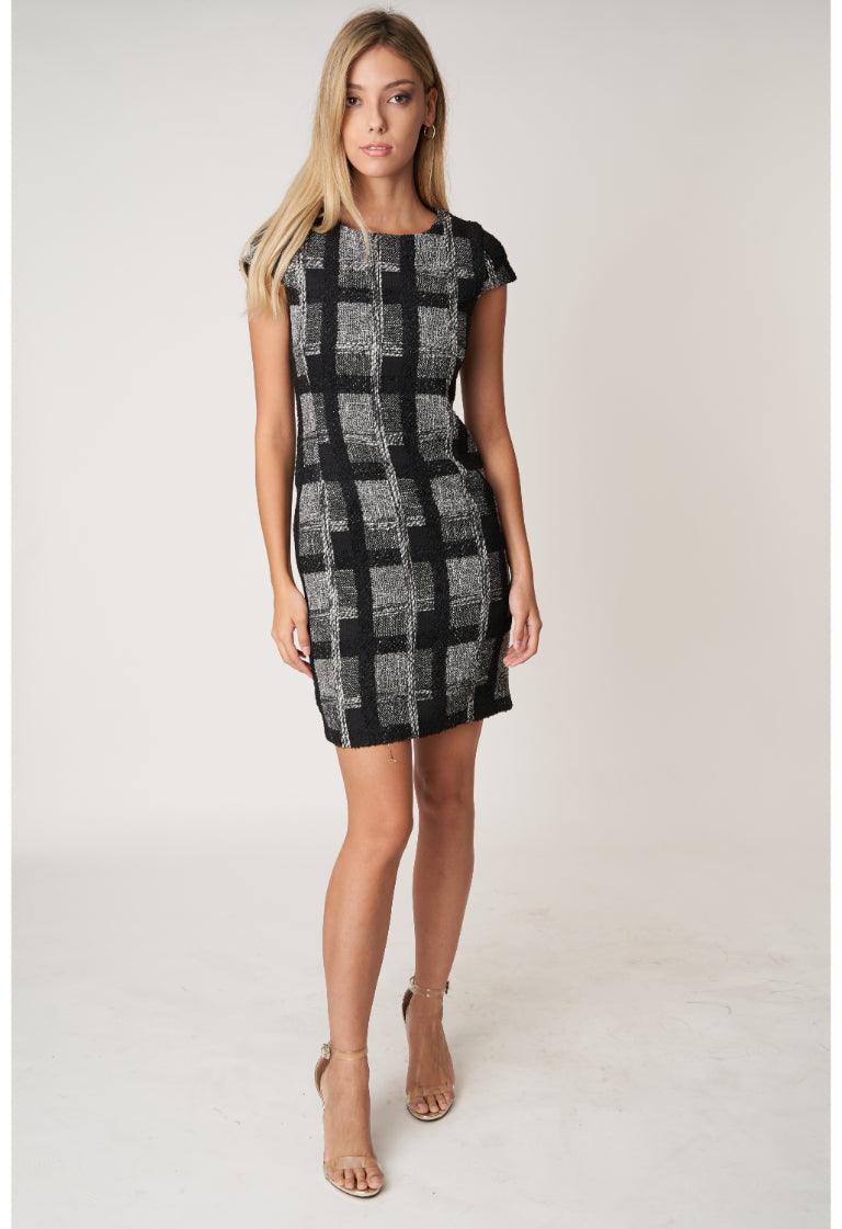 Black Tweed Dress - BLEMUNT