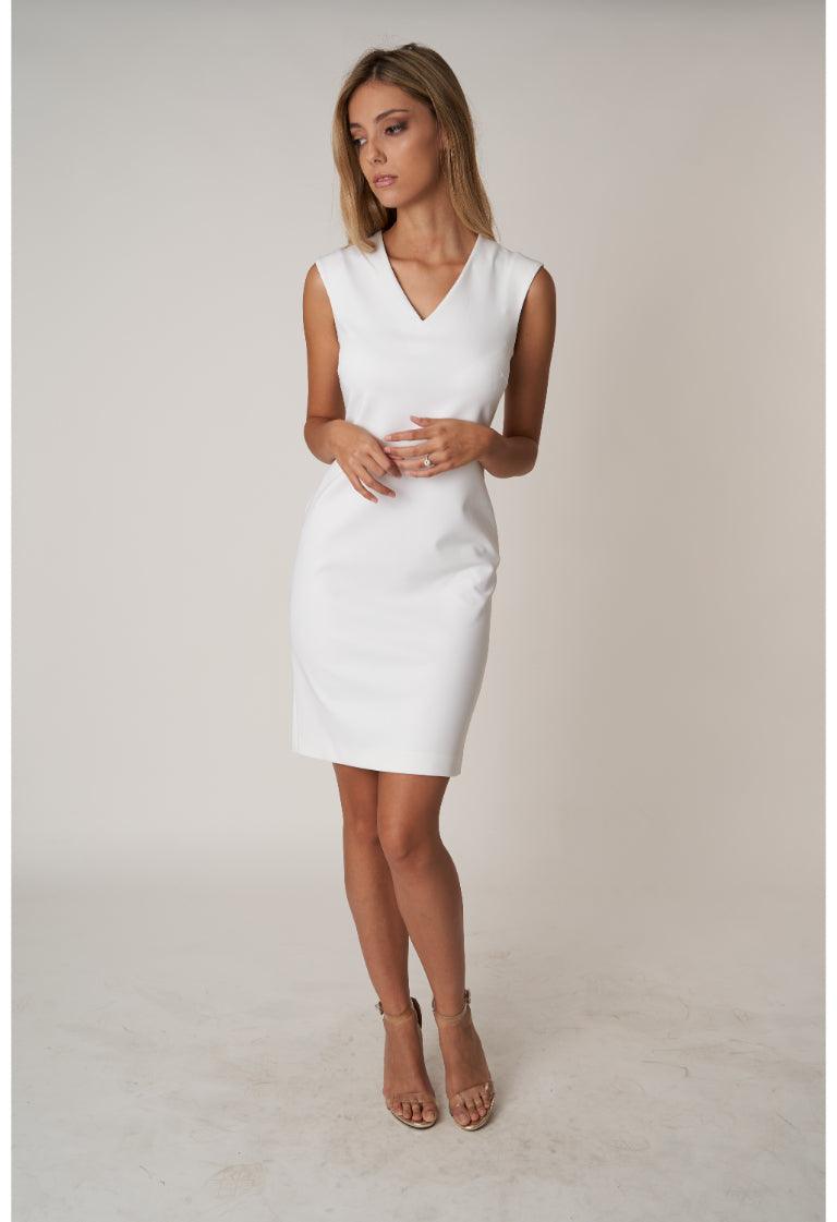 Dress V White - BLEMUNT