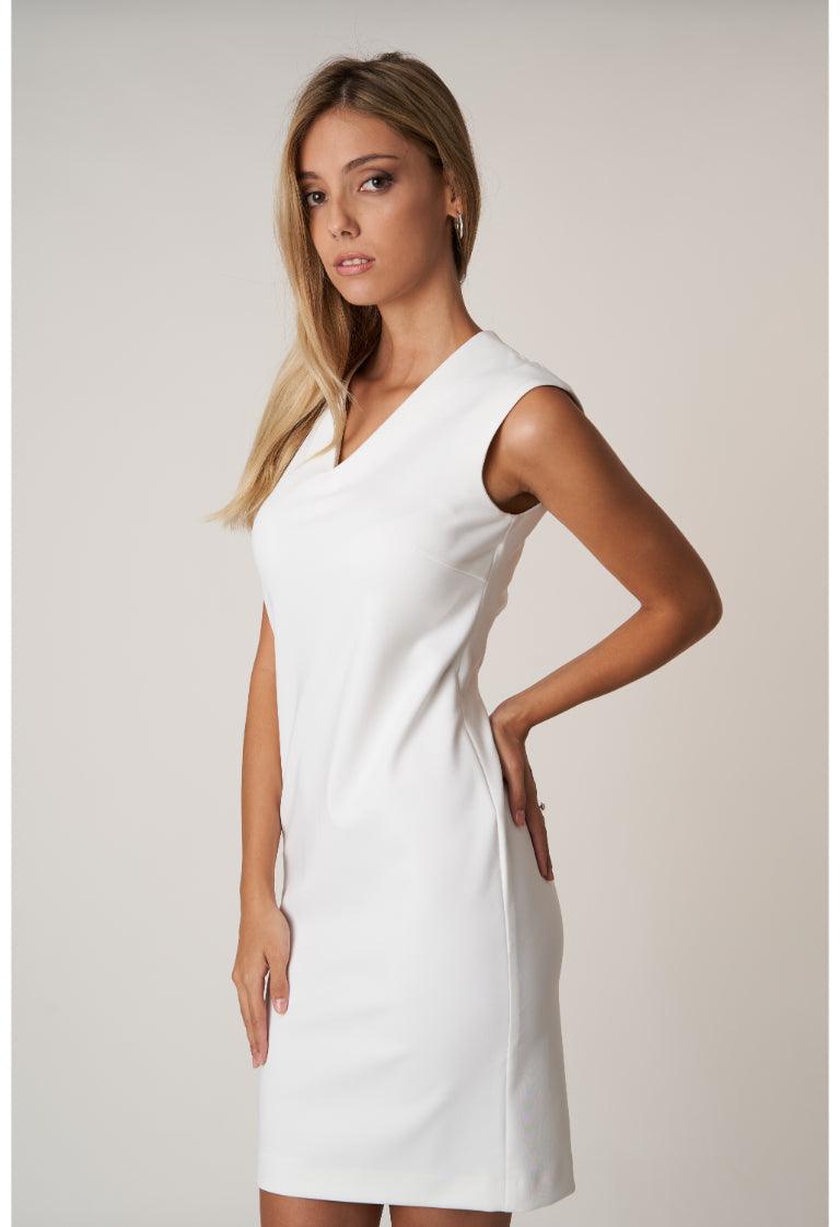 Dress V White - BLEMUNT